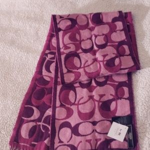 Coach Signature muffler scarf
